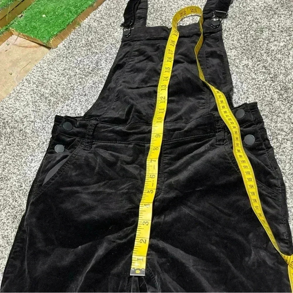 Kendall & Kylie Jumpsuit Women Size 26 Black Velvet Adjustable - Picture 5 of 11